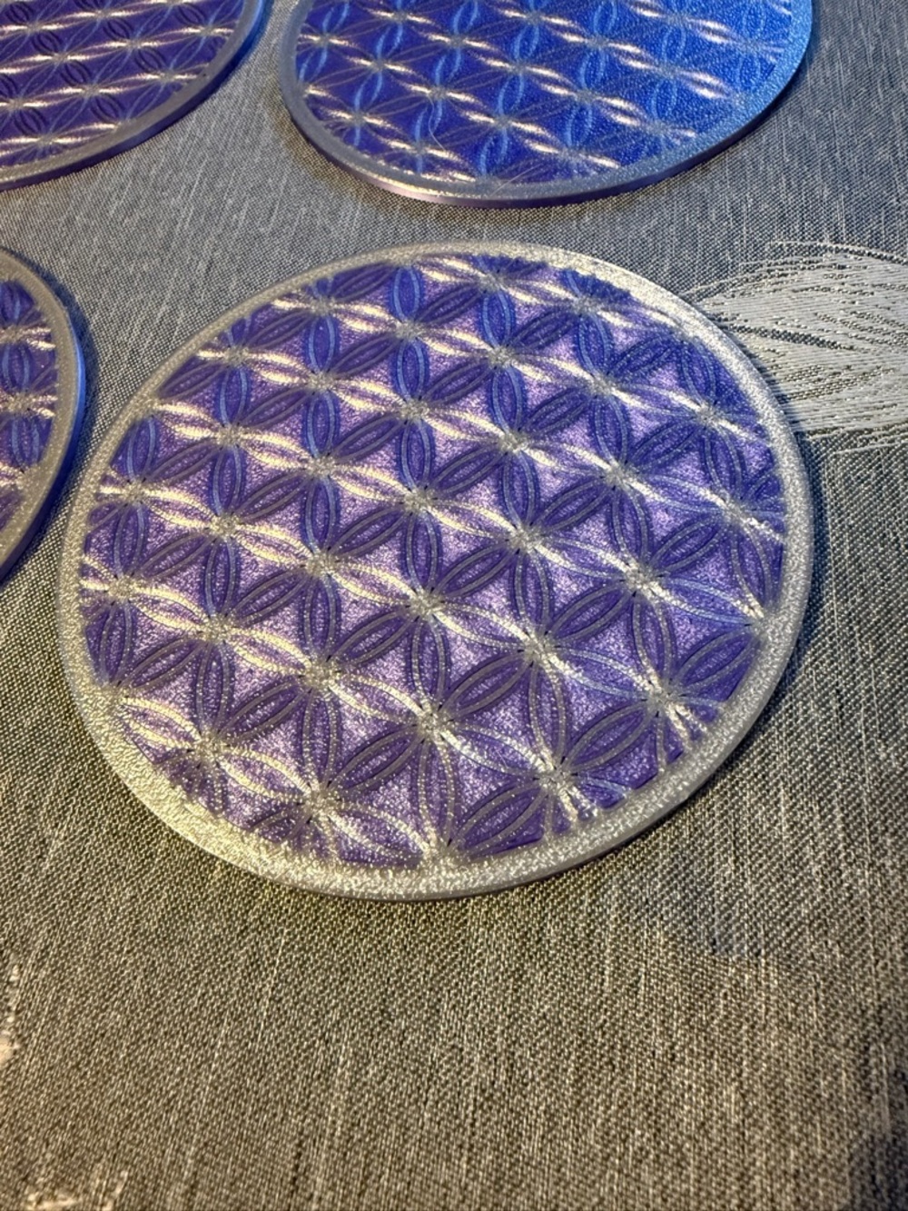 Flower of life coaster set